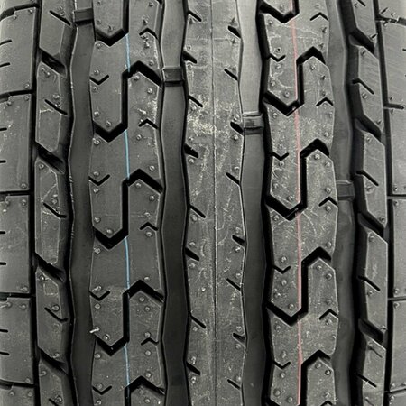 Rubbermaster - Steel Master Rubbermaster ST205/75R15 8 Ply Highway Rib Tire and 5 on 4.5 Eight Spoke Wheel Assembly 599337